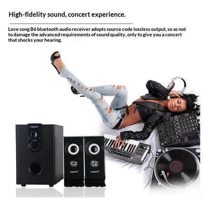 Bluetooth 5.0 AUX Adapter, 2-in-1 Transmitter and Receiver, 3.5mm Wireless Audio Adapter for Car, Home Stereo, Headphones, TV