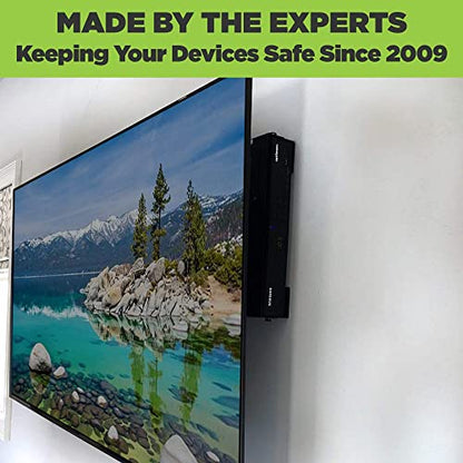 HIDEit Mounts Uni-M PS3 Slim Wall Mount - American Company - Keeps the Console Cool - Heavy Steel Cable Box Holder - Behind TV Satellite Receiver & DVD Mount - size: Medium