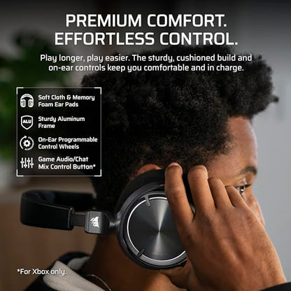 Corsair Virtuoso MAX Wireless Bluetooth Xbox PC Gaming Headset – Black