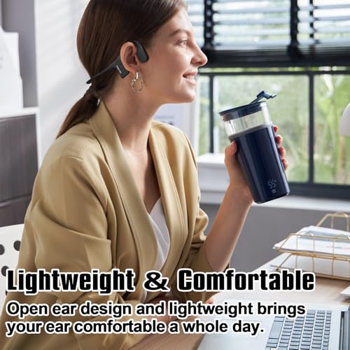 IPX8 Waterproof Bone Conduction Headphones Swimming Underwater Bluetooth Headsets with MP3 Player Open Ear Headsets with Mic Wireless Earphones Built-in 32GB Memory for Running Cycling Gym Workouts - color: Q4-Black