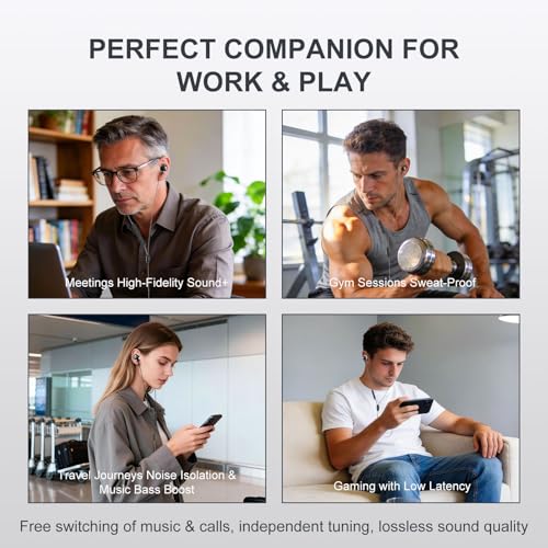 Cowyawn USB C Wired Earbuds, USB-C Headphone with Mic, in-Ear USBC Earphone