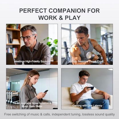 Cowyawn USB C Wired Earbuds, USB-C Headphone with Mic, in-Ear USBC Earphone