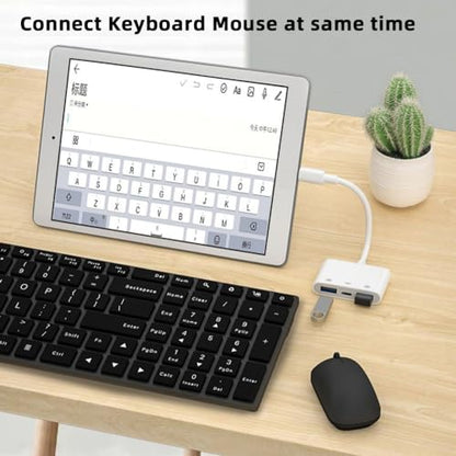 CY Type C USB-C to Dual Type-A USB3.0 Female with PD Power Charge Adapter Compatible with Laptop Tablet Phone - style: USB*2+PD