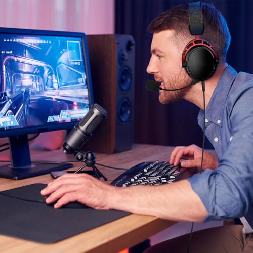 Replacement Cloud Alpha Mic Boom Microphone Compatible with Kingston HyperX Cloud Alpha, Cloud Alpha S Gaming Headsets for PS5 PS4 Xbox One Nintendo Switch Computer PC