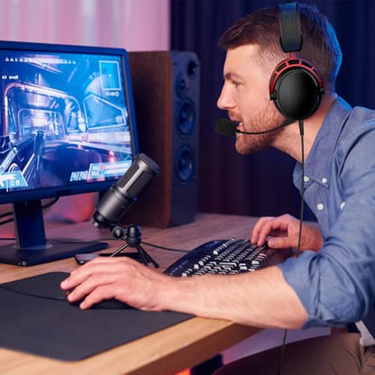 Replacement Cloud Alpha Mic Boom Microphone Compatible with Kingston HyperX Cloud Alpha, Cloud Alpha S Gaming Headsets for PS5 PS4 Xbox One Nintendo Switch Computer PC
