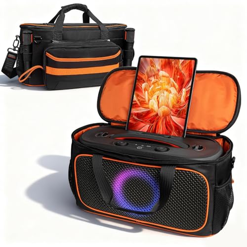 Carrying Case Compatible with JBL PartyBox On The Go 2 Plus,Travel Storage Bag Fits for JBL PartyBox On-The-Go Essential Protable Party Speaker and Wireless Mic(Bag Only,No Shoulder Strap)