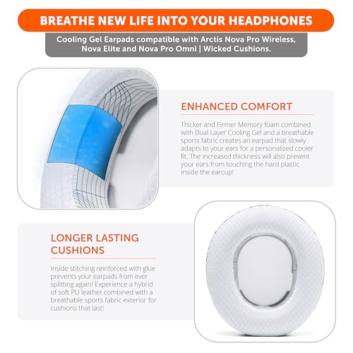 WC Freeze Nova Pro Wireless - Earpads for Arctis Nova Pro Wireless & More - color: Ivory Tide