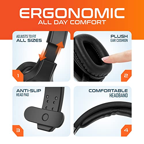 Delton Wireless Computer Headset with USB Dongle and Headset Hook | Trucker Bluetooth Headset with Noise Canceling Mic, 35Hrs talk time, Headset for Drivers, Office, Call Center Work - Black - size: Headset with USB Dongle + Headset Hook