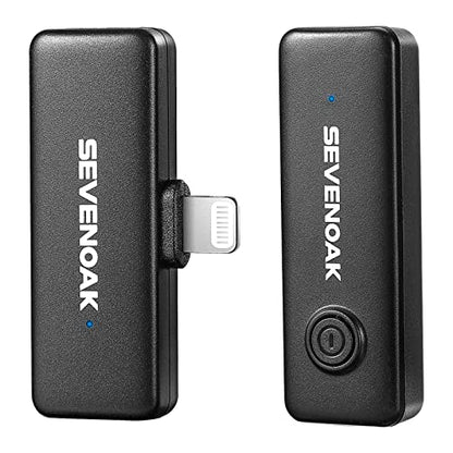 2.4GHz Wireless Lavalier Lpael Microphone for iPhone iPad Compact Tiny Clip On Mic for Vlog Live Streaming Video Recording Interview YouTube with Lightning Sevenoak SK-W10-D1 1 Transmitter 1 Receiver - size: SK-W10-D1