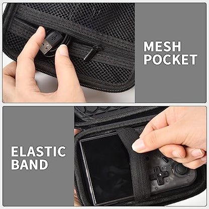 PAIYULE Travel Carrying Case for R36S RG353V RG353VS Handheld Game Console - color: Black, style: For R36s