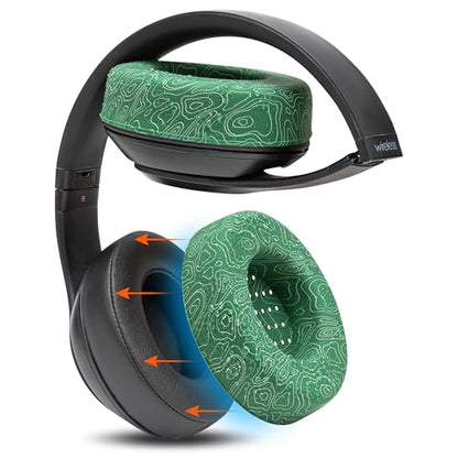 WC SweatZ Studio - Patented Covers for Beats Studio 3 (A1914) & 2 (B0500) | Made by Wicked Cushions | Made with Premium Silicone | Also fits B0501 | Emerald Tide - color: Emerald Tide