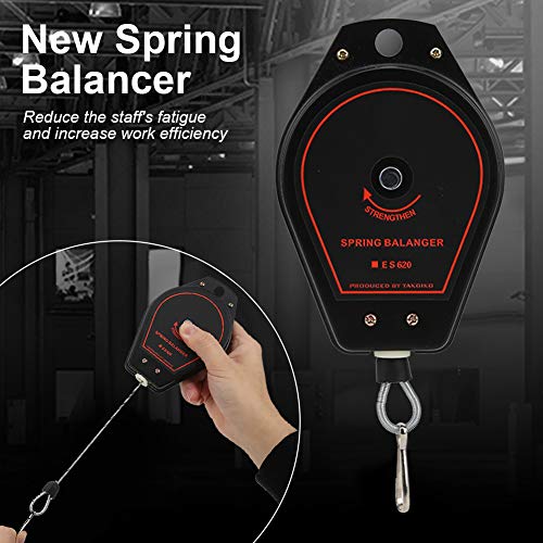 Spring Balancer Retractable Tool Hanger, Heavy Duty Tool Hanging Holder with Positioner, Adjustable Retractable Tool Balancer 0.6-2kg, Multifunctional Load Balancer Spring Balancer Retractable Tool