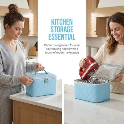 Hand Mixer Storage Case for KitchenAid 5, 6, 7 and 9 Speed Mixers - color: Blue