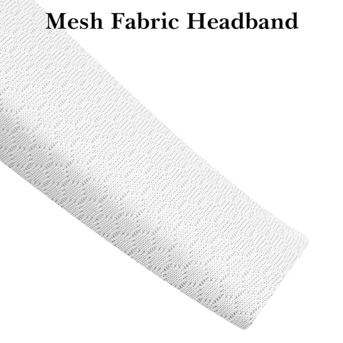Geekria Breathable Mesh Fabric Headband Pad Replacement Compatible with JBL JR 300BT, T450, T450BT, Tune 500BT, 510BT, 520BT, 600BT, 600BTNC, 660NC, 670NC (White) - color: White