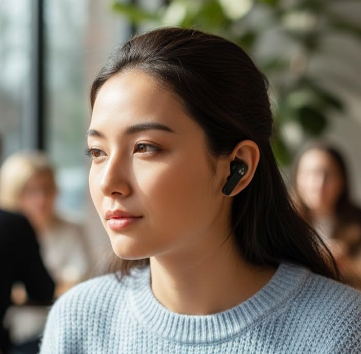 HARMONY TWENTY-TWO HTT-17, Wireless Earbuds, ENC 4 Mic Call Noise Cancelling, 13mm Deep Bass in Ear Buds with Voice Assistant, 5.4 Bluetooth Earphones, Fast Charging 10 min=100 min, 6H+35H Case, Ipx5