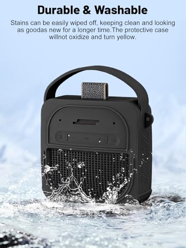 Silicone Protective Case for Bose SoundLink Micro (2nd Gen) Bluetooth Speaker, Full-Body Protective Cover with Precise Cutout, Shockproof Dustproof Protector Sleeve & Scratch-Resistant Sleeve[Black] - color: Black