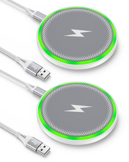 Pixel 10a 10 Pro XL Wireless Charger Android Fast Charging for Google Pixel | 10 9a 9 Pro Xl 8 8a 7, 2Pack 15w Wireless Charging Pad Cargador Inalmbrico Para Samsung For Galaxy Iphone 17e 17 16Pro Max - color: Wireless Charger-White