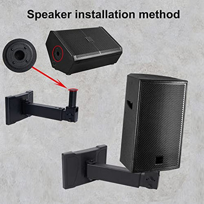 Heavy Duty Speaker Wall Mount, Swivel and Tilt, 2 Packs | Holds up to 100lbs,Speaker Wall Mount Bracket Design for Professional Audio, Screw Hidden ,HD-339, Black - style: HD-339
