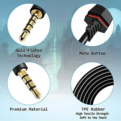 2M Inline Mute(Slide) TPE Cord for Astro A40 Headsets | Inline Mute Function(Slide Button)Audio Cable, 2 Meter Long , TPE, Compatible with Astro A40 Headsets - size: 2M, style: Mute Function-TPE
