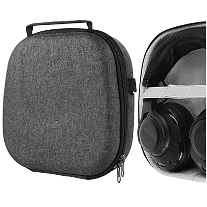 Geekria Shield Headphones Case Compatible with JBL Quantum One Gaming, Quantum 800/600/300 Case, Replacement Hard Shell Travel Carrying Bag with Cable Storage (Dark Grey)