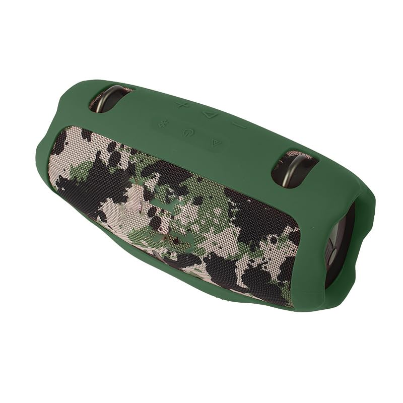 Silicone Case Cover for JBL Xtreme 4 Bluetooth Speaker, Soft Travel Carrying Protective Cover Carrying Bag Cover Portable Protective Skin Case (Green) - color: Green