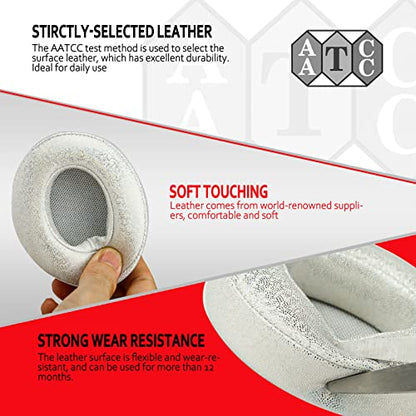 Replacement Ear Pads for Beats Studio 3 & 2,Upgraded Beats Studio 3 Replacement Parts and Beats Headphones Accessories,Compatible with B0500 B0501 Wired/Wireless Models,Sparking White - color: Sparking White
