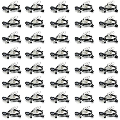 40 Pack Walkie Talkie Earpiece with Mic for BaoFeng Radio Retevis Headset for Baofeng UV-5R BF-888S Arcshell Retevis H-777 RT21 RT22 Kenwood 2 Way Radio by LUITON - color: 40 Pack Standard