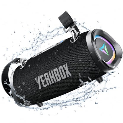 YEAHBOX P100 100W Portable Bluetooth Speaker, Outdoor Speaker, RGB - color: Black