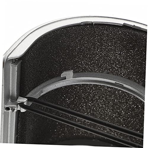 Microphone Pop Filter Silver Metal Mesh Screen for Singing Use | Elastic Band and Inner Rubber Ring, Layered Plastic Cotton Metal Build, Easy to Assemble, Suited to Speech