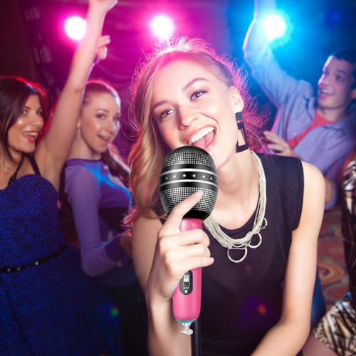 30 Pcs Inflatable Microphones for Kids & Adults, Karaoke Party Favors, Neon - color: Vibrant Color