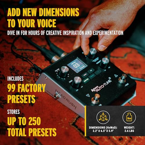 HeadRush VX5 Vocal Effects AutoTune Pedal | Antares Auto-Tune, Vocal Effects, Vocal Harmony, Real Time Pitch Correction, Audio Interface with Mic/Guitar Inputs - style: VX5 Vocal Effects Processor