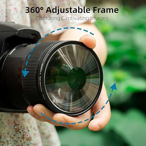 GREEN.L 58mm Spiral Halo Camera Lens Filter Halo Swirl Filter - size: 58mm, style: Spiral Halo Filter