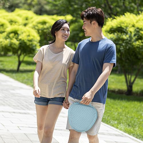 khanka Hard Carrying Case for Apple AirPods Max 2/Apple AirPods Max Wireless Over-Ear Headphones,Light Blue Case - color: Light Blue