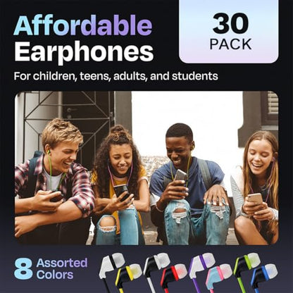 30-Pack USB C Wired Earbuds with Mic, Type C In-Ear Headphones w/ Noise Cancelling & Volume Control, Compatible with iPhone 16/15 Pro, iPad Pro, Galaxy S23/S22/S21/S20, Note 10/20, Kindle Fire Max 11