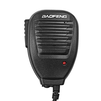 BAOFENG Speaker MIC For BAOFENG UV-5R 5RA 5RB 5RC 5RD 5RE 5REPLUS 3R+ 5R EX, 5RX3, Black