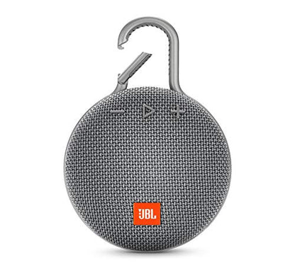 JBL CLIP 3 - Waterproof Portable Bluetooth Speaker - Gray (Renewed) - color: Gray