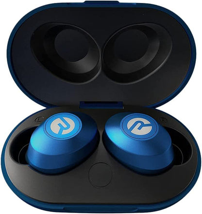 Raycon Everyday Bluetooth Wireless Earbuds with Microphone - Active Noise Cancelling, Sweat & Water-Resistant Earphones, Ear Buds Wireless Bluetooth Up to 32 Hours Playtime (Blue) - color: Blue