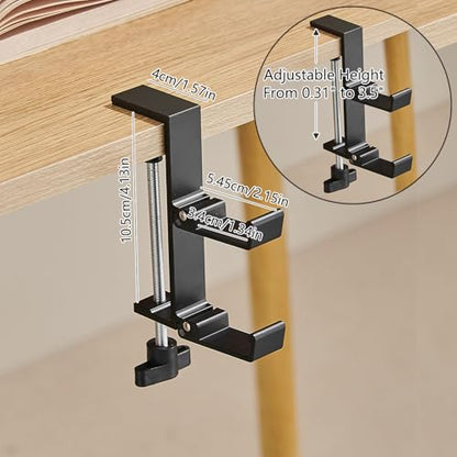 Christmas Stockings Holder Hanger,Metal Hooks for Hanging Christmas Stockings,Stocking Holders for Mantle for Christmas Decorations (Fold 4 Black, 4) - style: Fold 4 Black