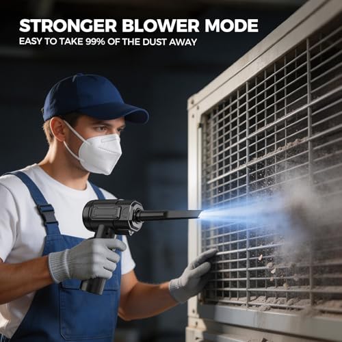 Compressed Air Duster Cordless, Dust Cleaner for Keyboard and Electronics | USB Charging, 3-Gear Adjustable