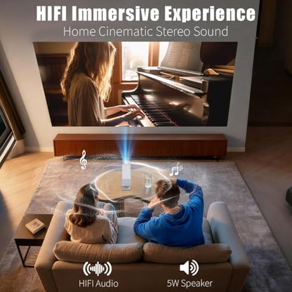 Mini Projector with Wifi and Bluetooth,4K Supported Smart Projector