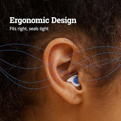 ZQuiet Flex-Fit Earplugs, Form-Fitting Silicone Earplugs, Travel-Friendly
