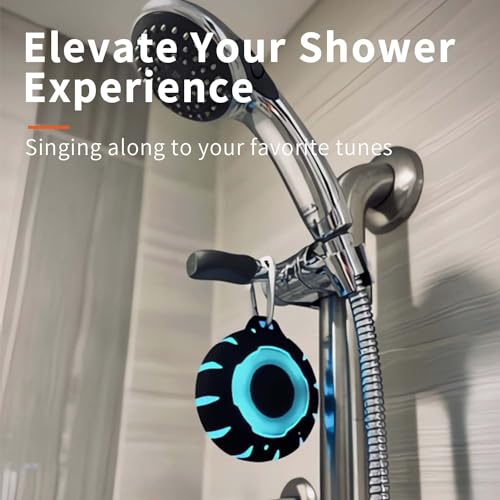 HEYSONG Bluetooth Shower Speaker + Waterproof Beach Bag – Rugged & Ready for Any Adventure - color: Black Speaker+Beach bag