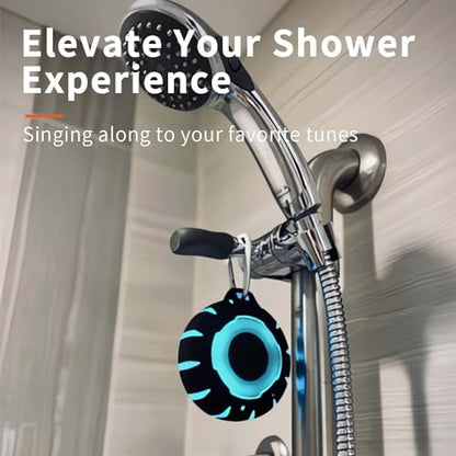 HEYSONG Bluetooth Shower Speaker + Waterproof Beach Bag – Rugged & Ready for Any Adventure - color: Black Speaker+Beach bag