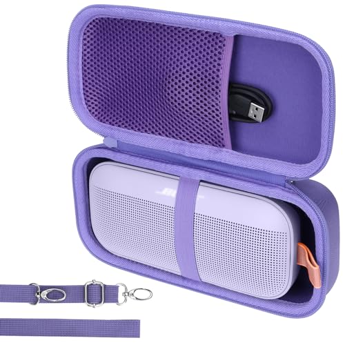 Lebakort Hard Case Compatible with Bose SoundLink Flex 2nd Gen/Bose SoundLink Flex Portable Speaker, Chilled Lilac Case - color: Chilled Lilac Case