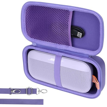 Lebakort Hard Case Compatible with Bose SoundLink Flex 2nd Gen/Bose SoundLink Flex Portable Speaker, Chilled Lilac Case - color: Chilled Lilac Case