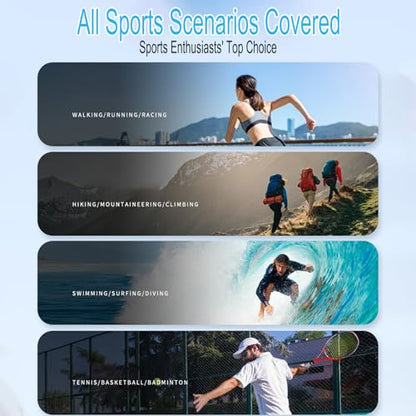Swimming Headphones Bone Conduction Open Ear Headset MP3 Player Built-in 32G Memory IP68 Underwater Waterproof Stereo Bluetooth Earphone LED Screen for Driving Bicycling Running Skiing-S10 White - color: Swim Headphone X6 White