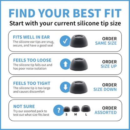 Comply TrueGrip MAX Memory Foam Replacement Earbud Tips - size: Small