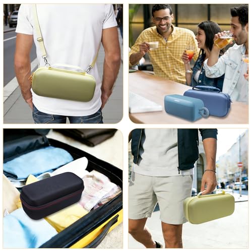 LTGEM Speaker Case Compatible with Bose SoundLink Plus Portable Bluetooth Speaker, Office Travel Carrying Storage Bag - Yellow(Case Only) | Hard EVA Shell, Water-Resistant, Shock Protection, Scratch-Resistant Interior, Portable Travel Storage Case Only -