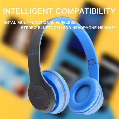 Upgraded Hybrid Noise Cancelling Headphones Over Ear with Transparent Modes Wireless Bluetooth with Mic Deep Bass Soft-Earpads Hi-Fi Audio Comfortable Fit Long Playtime for Home Office Travel Blue