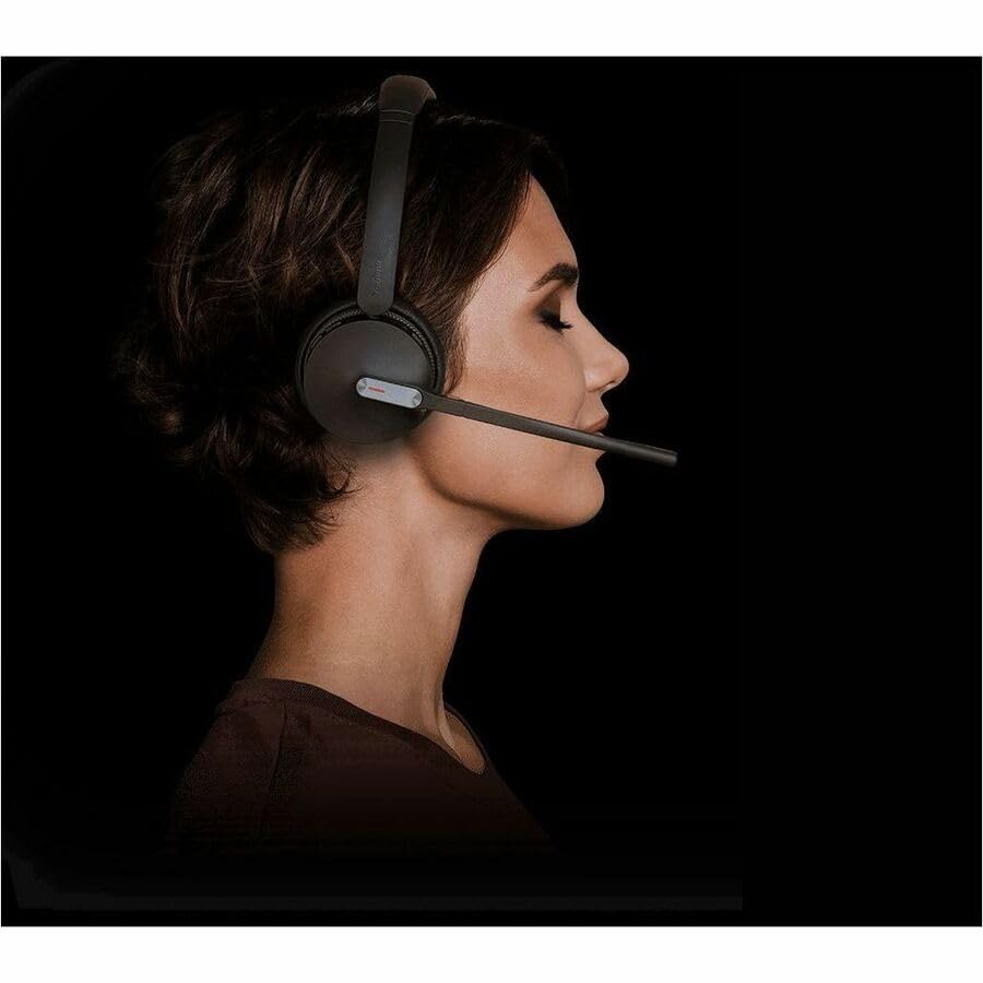 Yealink WH64 Hybrid DECT& Bluetooth Wireless Headset,492ft Range Dual UC Zoom Headphones with DECT Dongle, 3X Noise Cancelling Mic, 32HTalk Time, Office Work Portable Headsets for PC,Cellphone,Laptop